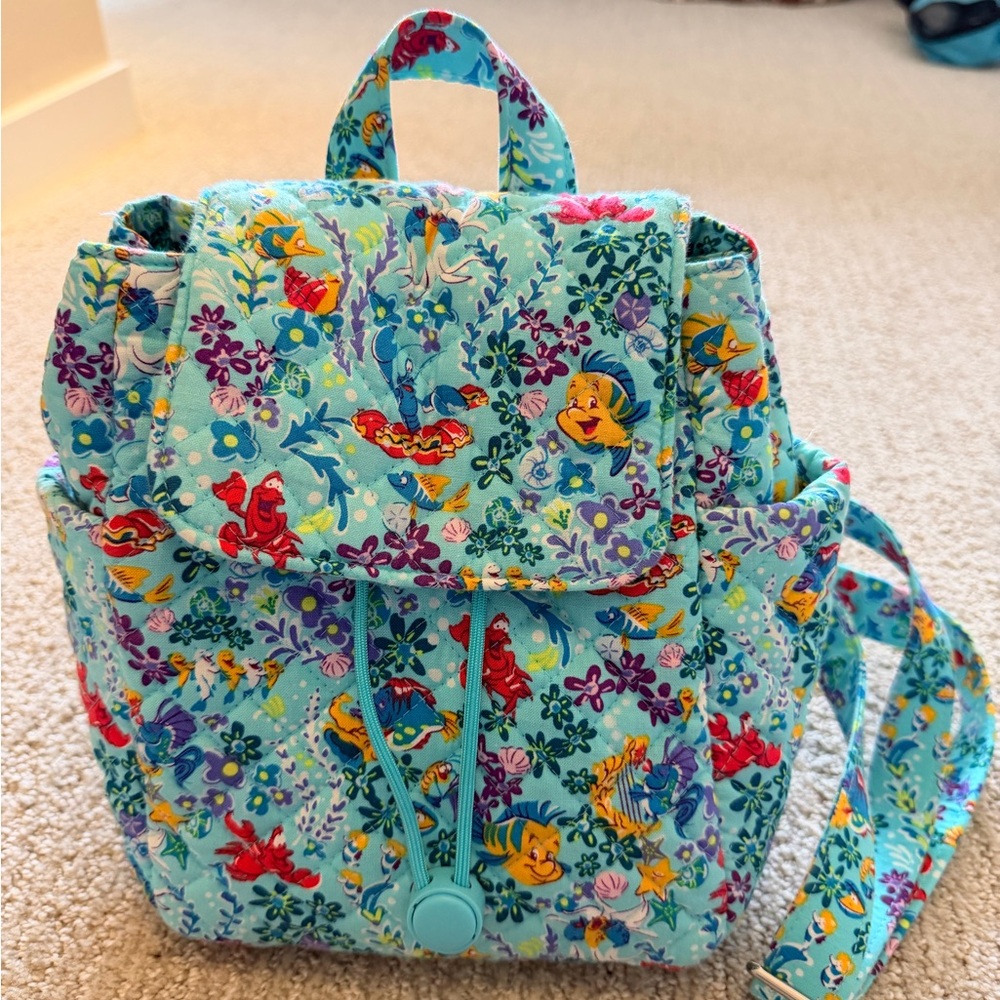 Vera Bradley x Disney The Little Mermaid Ariel Floral Small Backpack